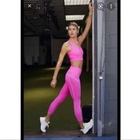 FP Movement You're a Peach Leggings Vivid Pink Medium - Picture 1 of 11